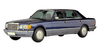 Mercedes S Class W126 Sedan 1980-1991
