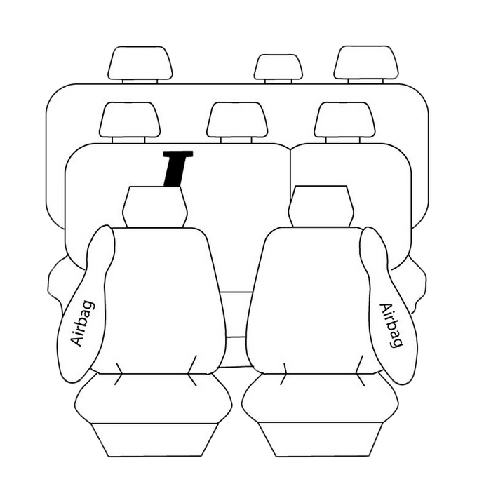 Seat Covers Canvas to suit Toyota Landcruiser SUV 200 Series (2007-2012)
